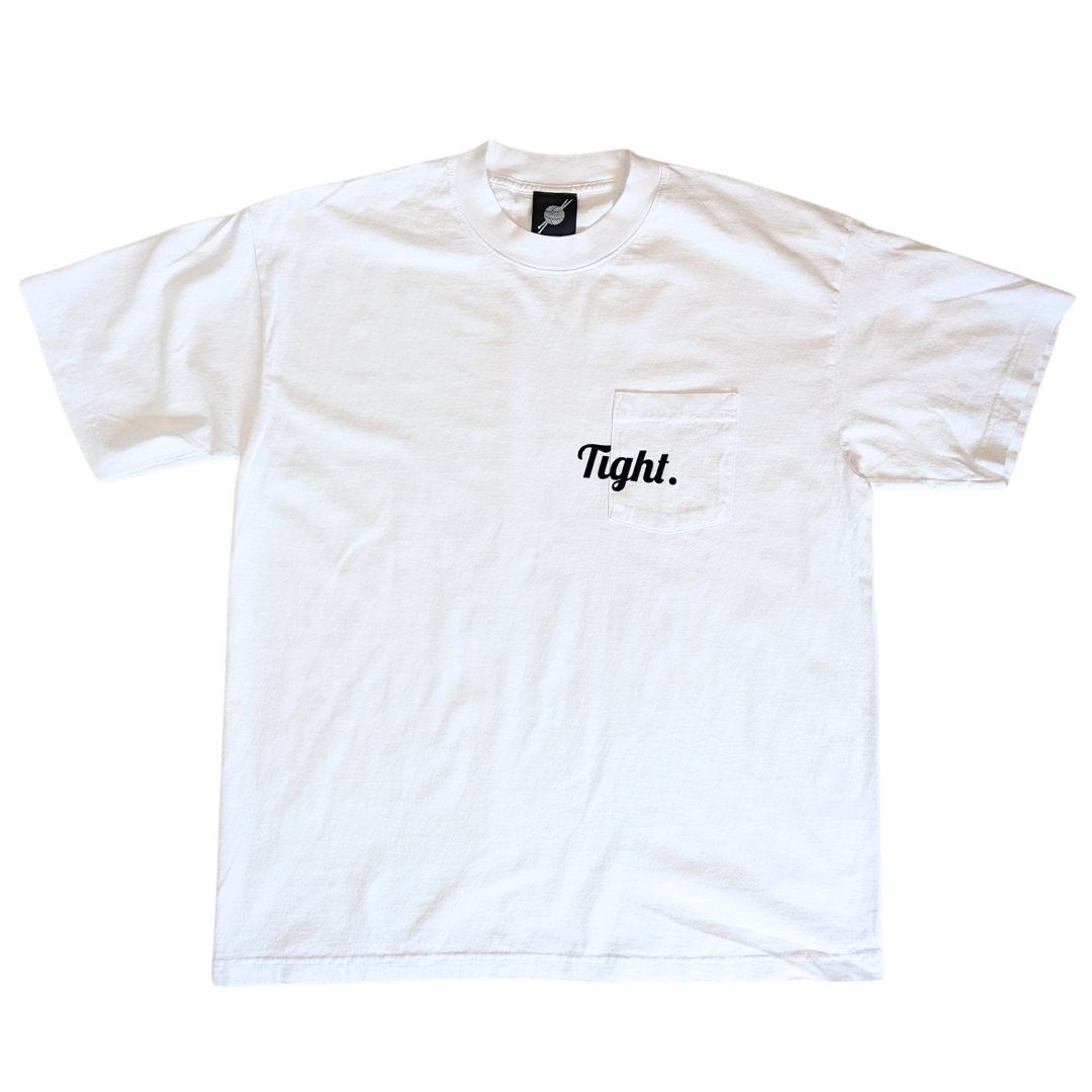 Tight Knit Pocket Tee White - Tight Knit Clothing