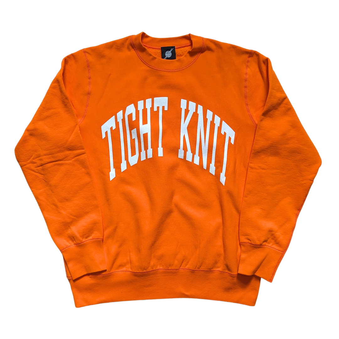 Tight Knit Collegiate Crewneck Orange