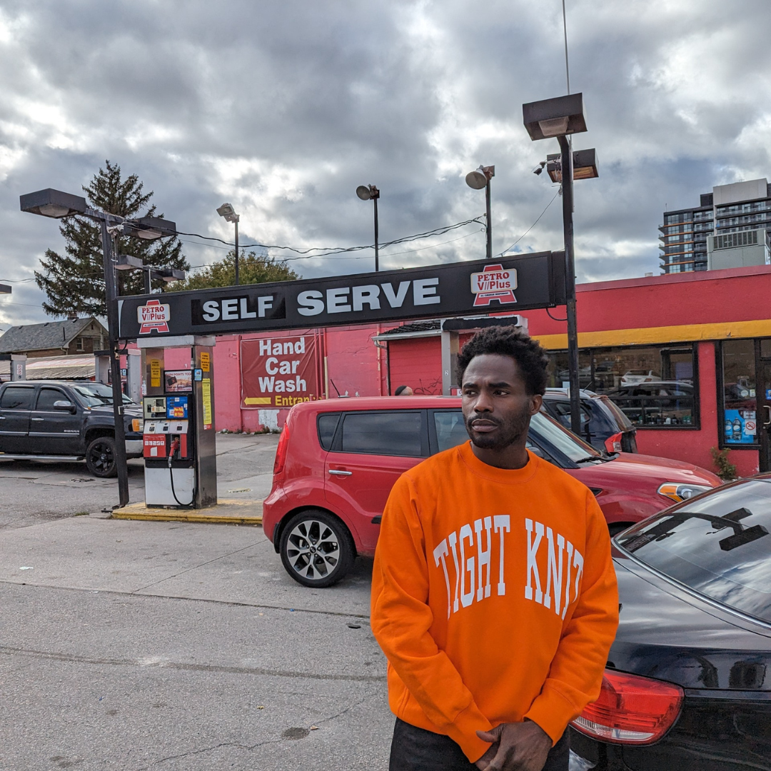 Tight Knit Collegiate Crewneck Orange