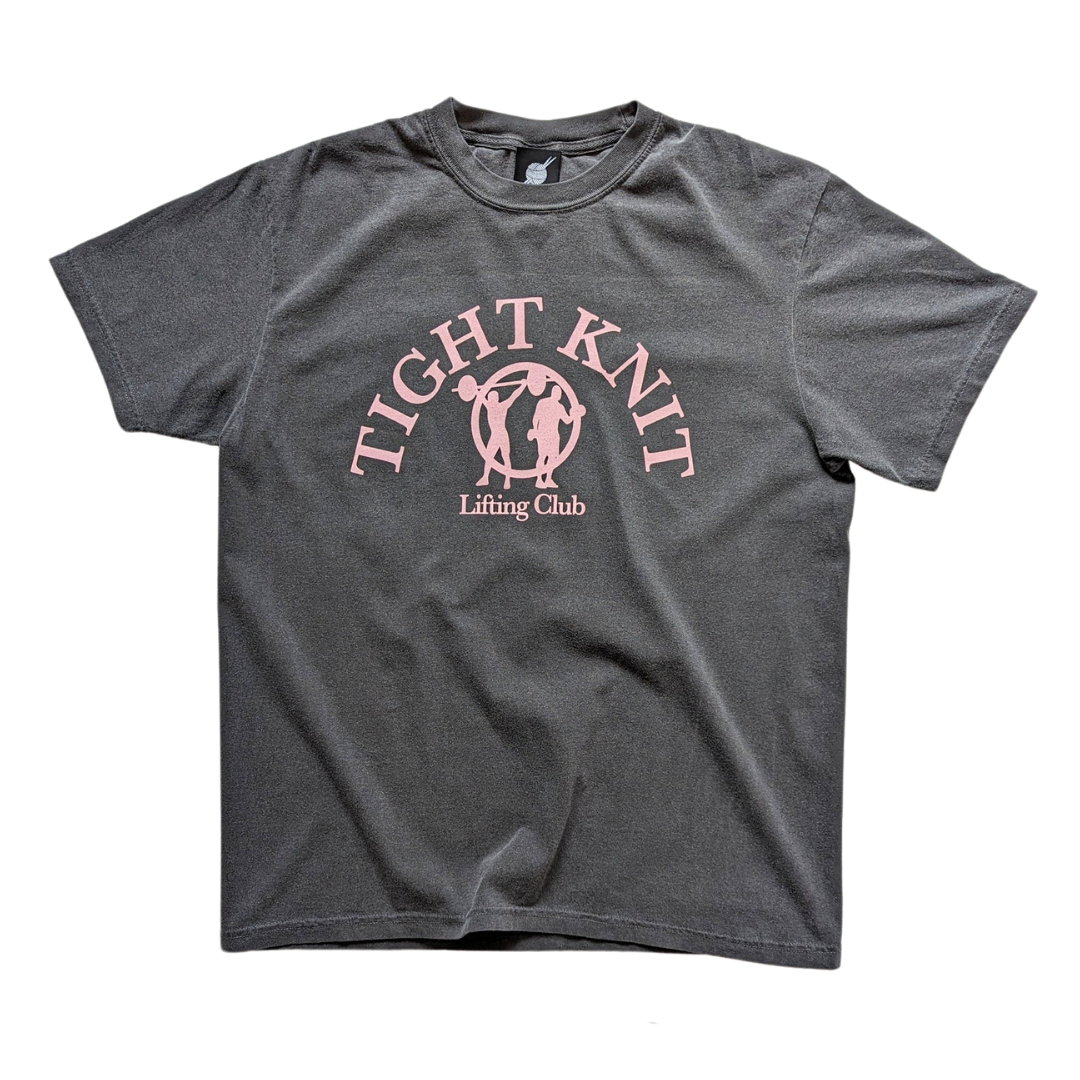 Tight Knit Lifting Club Tee Vintage Black/Pink