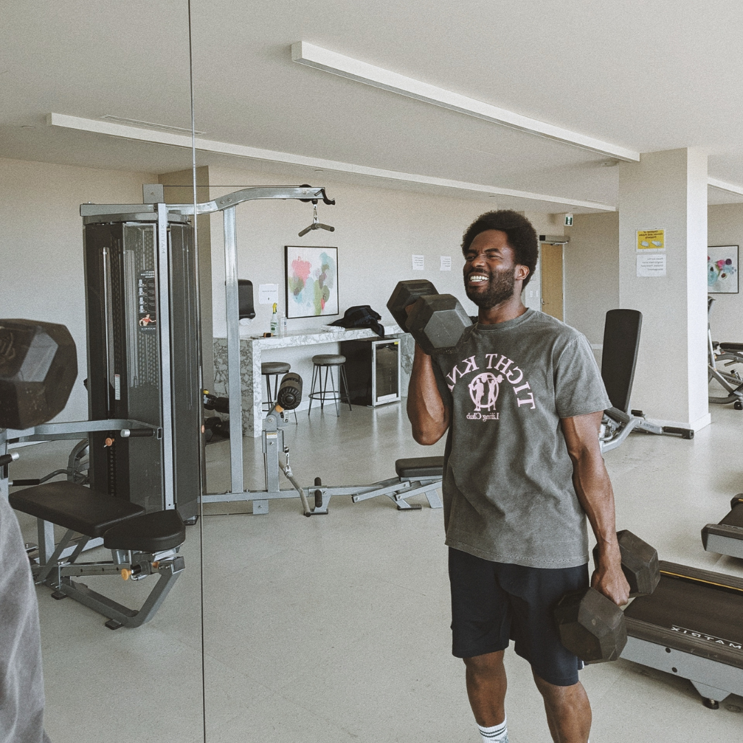 Tight Knit Lifting Club Tee Vintage Black/Pink