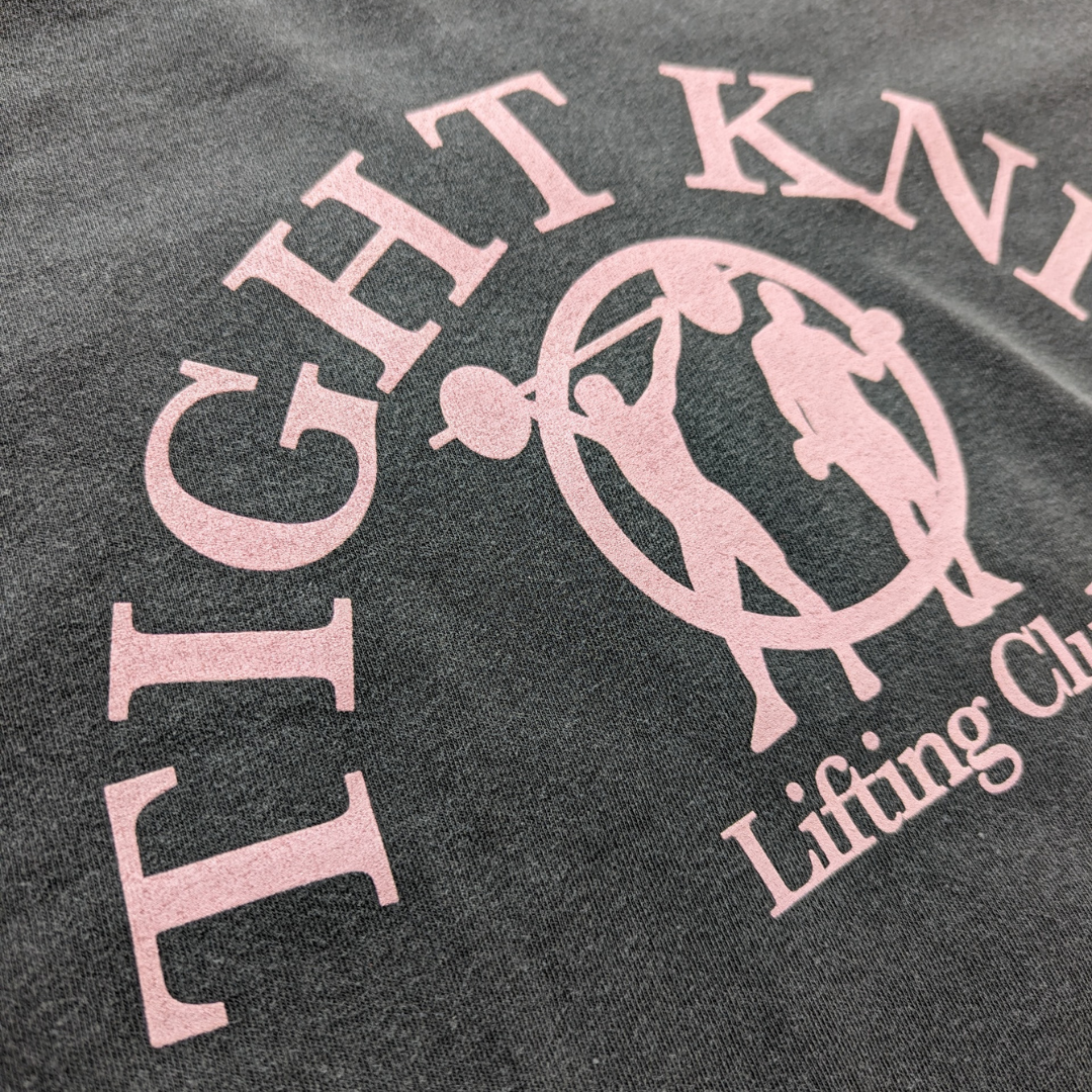 Tight Knit Lifting Club Tee Vintage Black/Pink