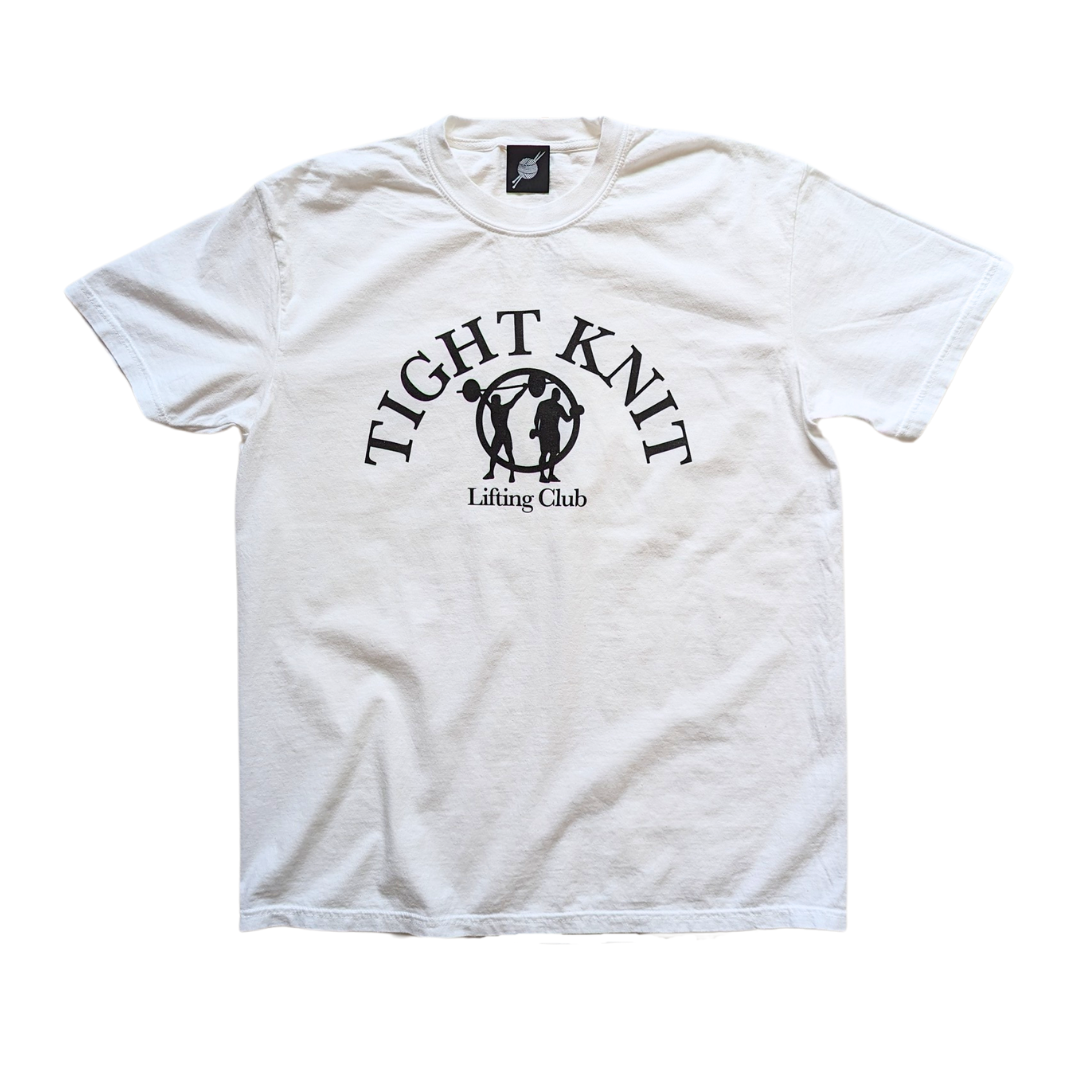 Tight Knit Lifting Club Tee Vintage White/Black