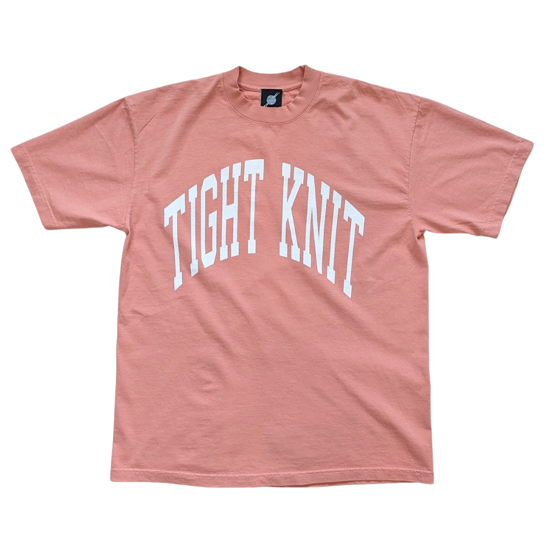 Tight Knit Collegiate Tee Coral - Tight Knit Clothing