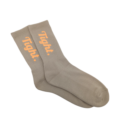 Tight Socks Stone/Tangerine - Tight Knit Clothing